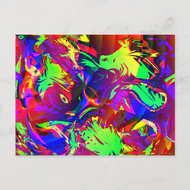 In the Jungle, the Mighty Jungle Postcard (Front)