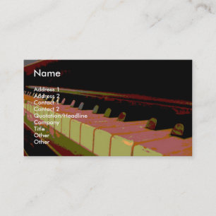 "In the Key Of Berries and Cream" Business Card