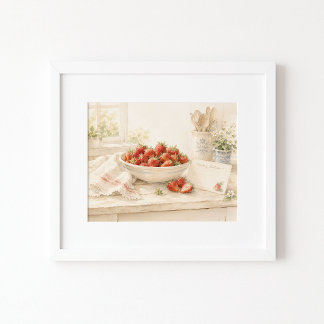 In the Kitchen Watercolor Art Print