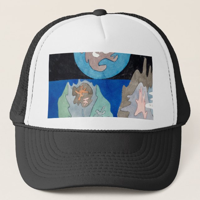 In the land of precious stones by paul klee trucker hat (Front)