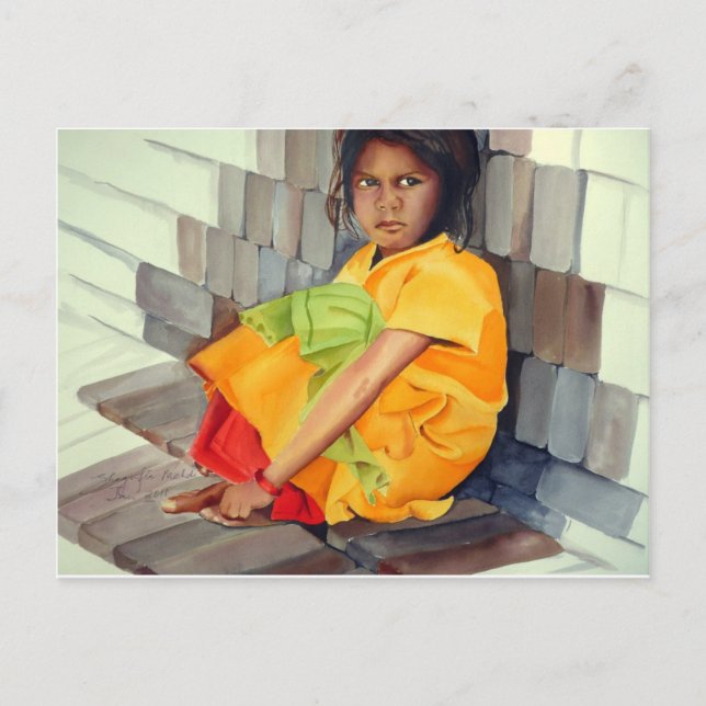 in the lap of bricks postcard (Front)