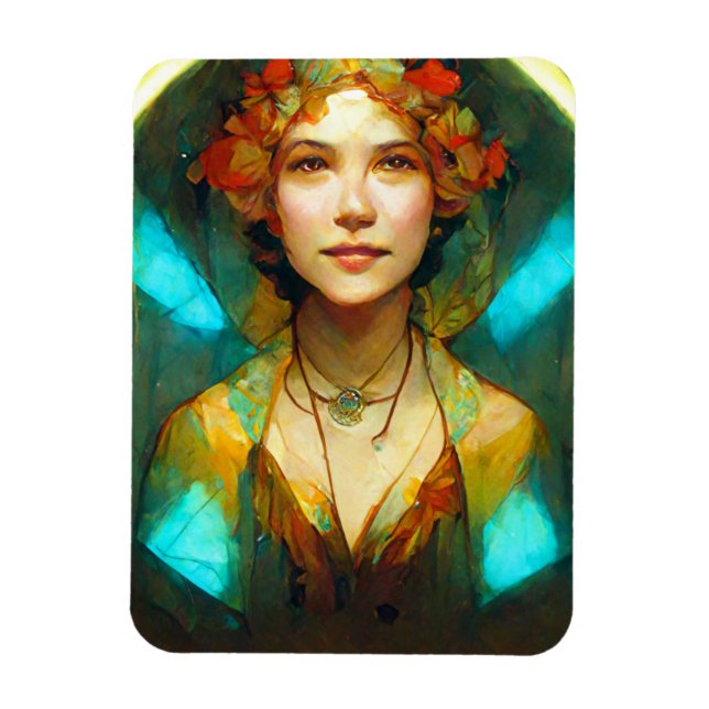In The Light Art Nouveau Fantasy Magnet (Vertical)