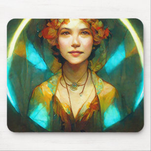 In The Light Art Nouveau Fantasy Mouse Mat