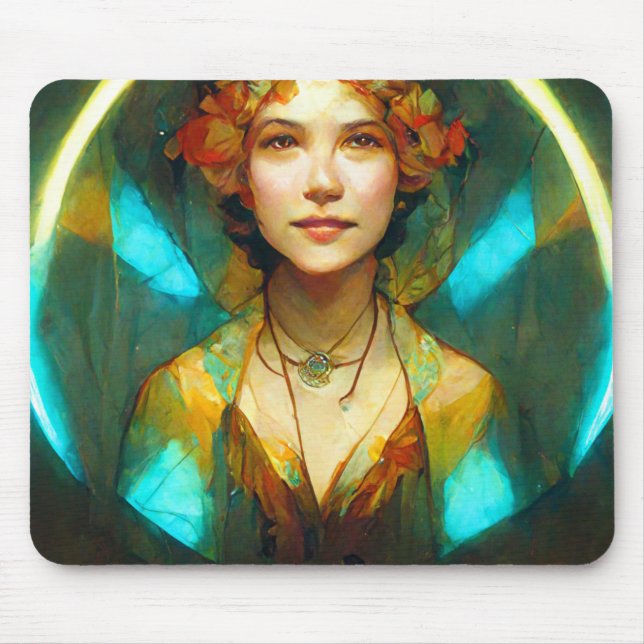 In The Light Art Nouveau Fantasy Mouse Mat (Front)