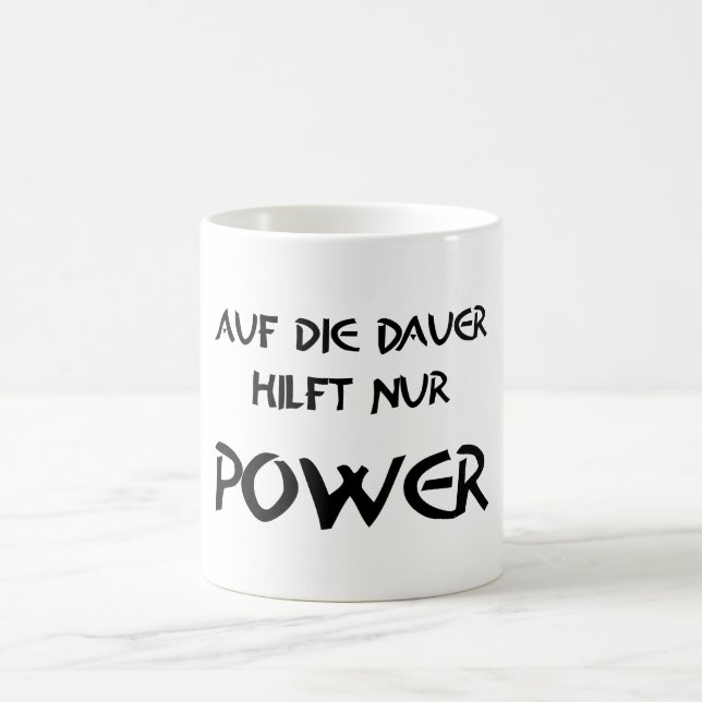 In the long run, only power helps coffee mug (Center)