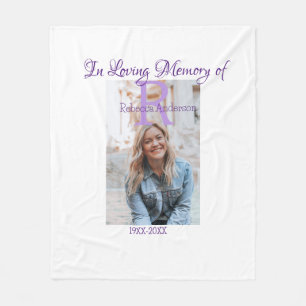 In the loving memory of memory keepsake add year n fleece blanket