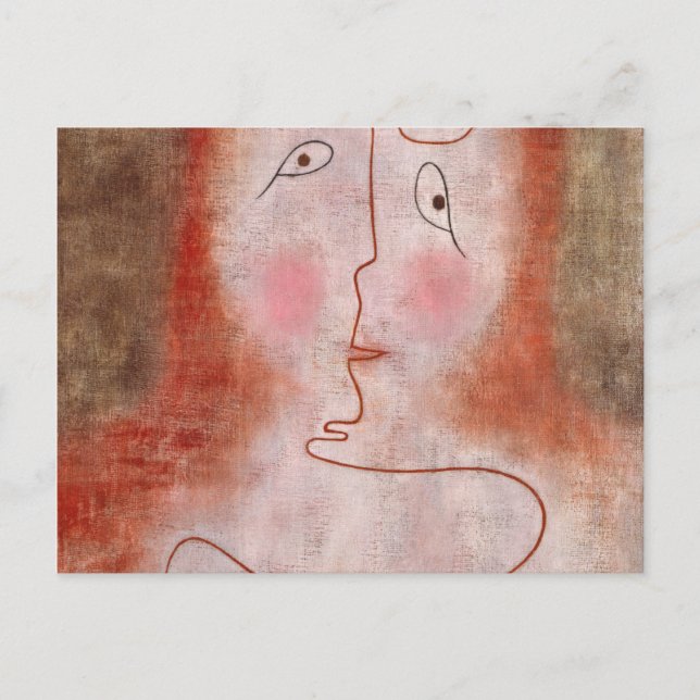 In the Magic Mirror by Paul Klee Postcard (Front)