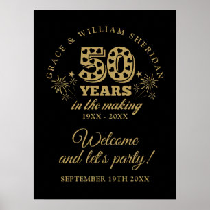 In The Making 50th Anniversary Welcome Sign