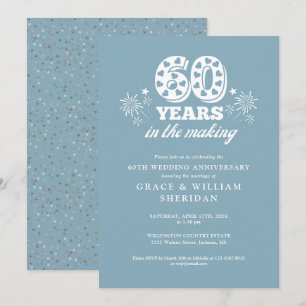 In The Making 60th Wedding Anniversary Invitation