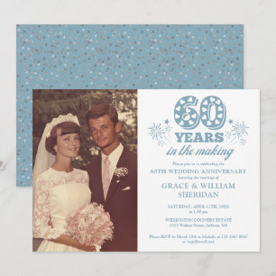 In The Making 60th Wedding Anniversary Photo Invitation