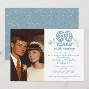 In The Making 60th Wedding Anniversary Photo Invitation