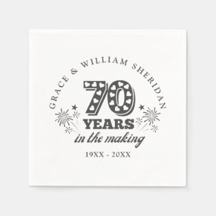 In The Making 70th Wedding Anniversary Napkin