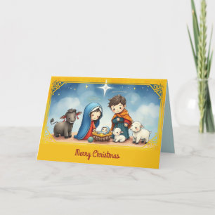 In the Manger  Holiday Card