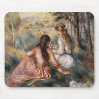 In the Meadow by Pierre-Auguste Renoir Mouse Mat