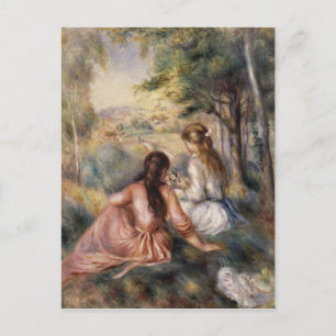 In the Meadow by Pierre-Auguste Renoir Postcard