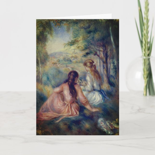 In the Meadow by Renoir: Blank Card (Front)