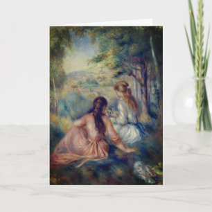 In the Meadow by Renoir: Blank Card