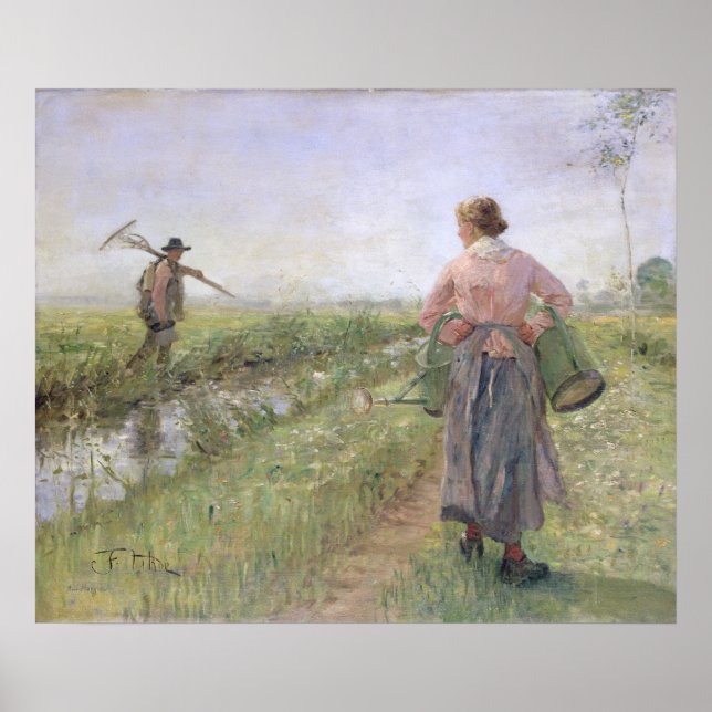 In the Morning, 1889 Poster (Front)