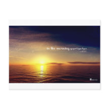 In the morning my soul longs for you