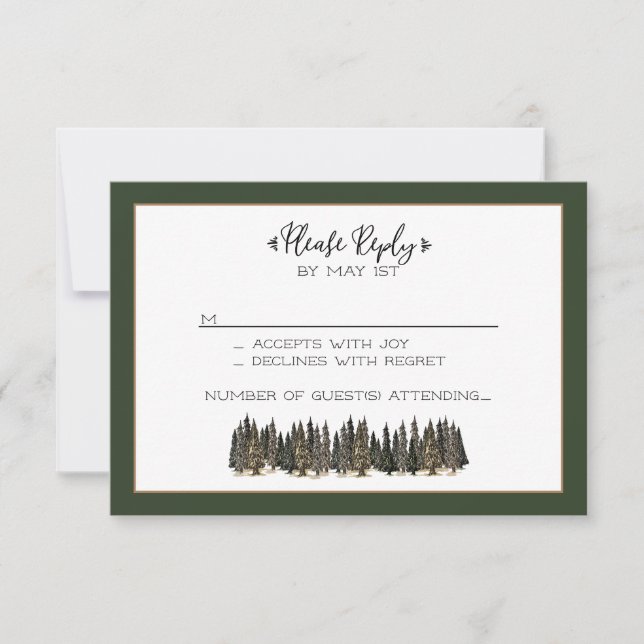 In the Mountains Reply Card (Front)