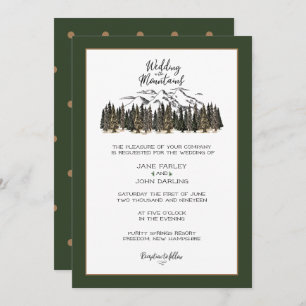 In the Mountains Wedding Invitation