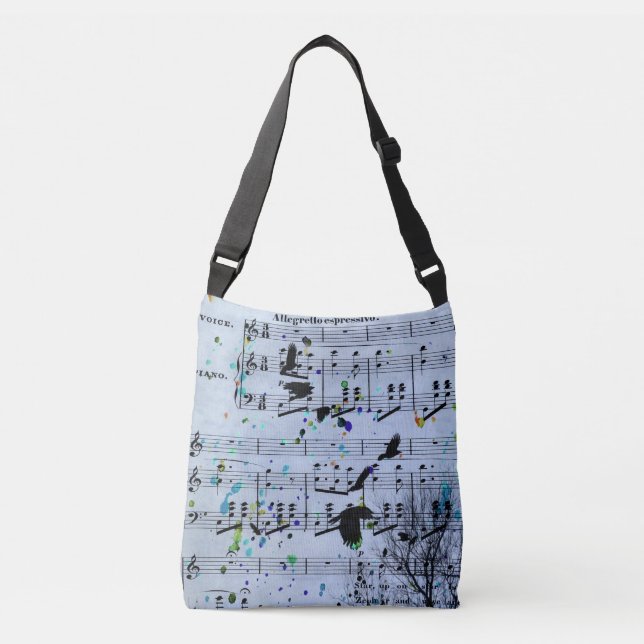 In The Music Crows Crossbody Bag (Front)