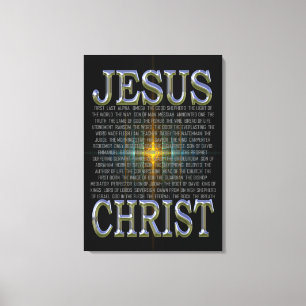 In the Name of Jesus Christ Canvas Print