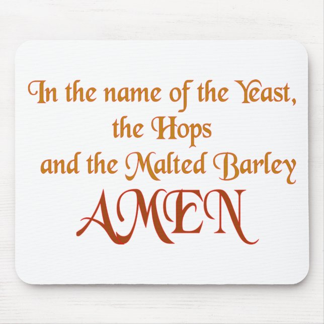 In the name of the yeast mouse mat (Front)
