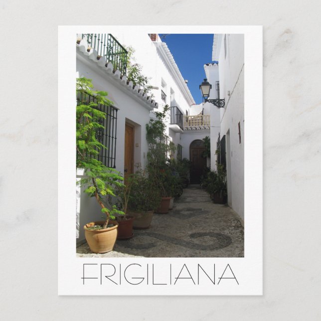In the Narrow Streets of Frigiliana, Spain Postcard (Front)