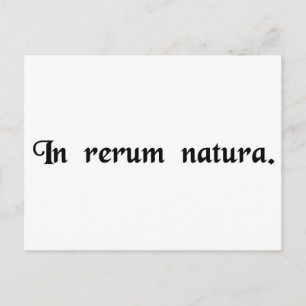 In the nature of things. postcard