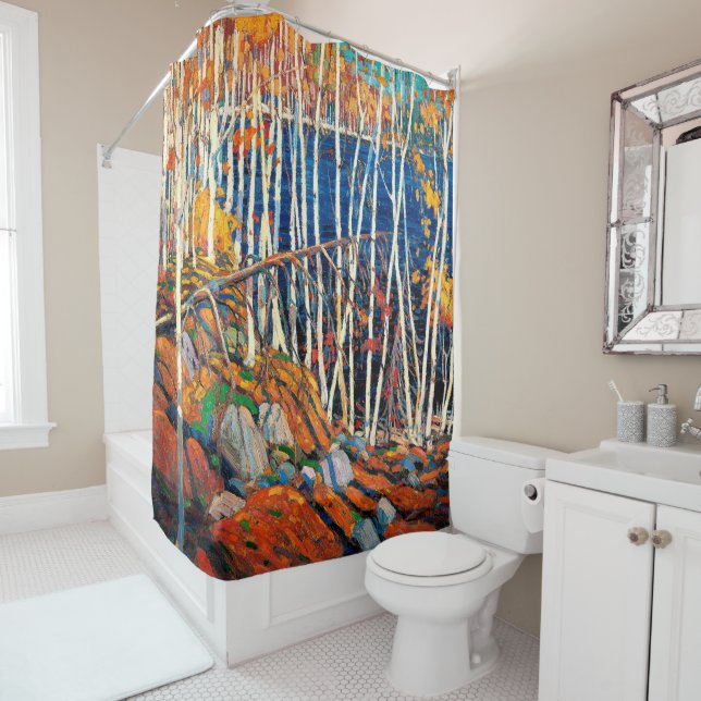 In the Northland, famous painting Shower Curtain (In Situ)