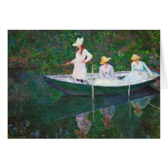 In the Norwegian Boat at Giverny Claude Monet (Front Horizontal)