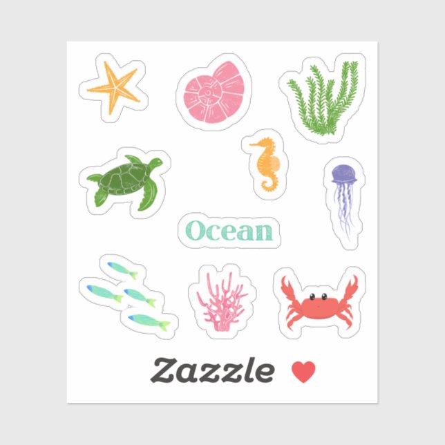 In the Ocean Stickers (Sheet)
