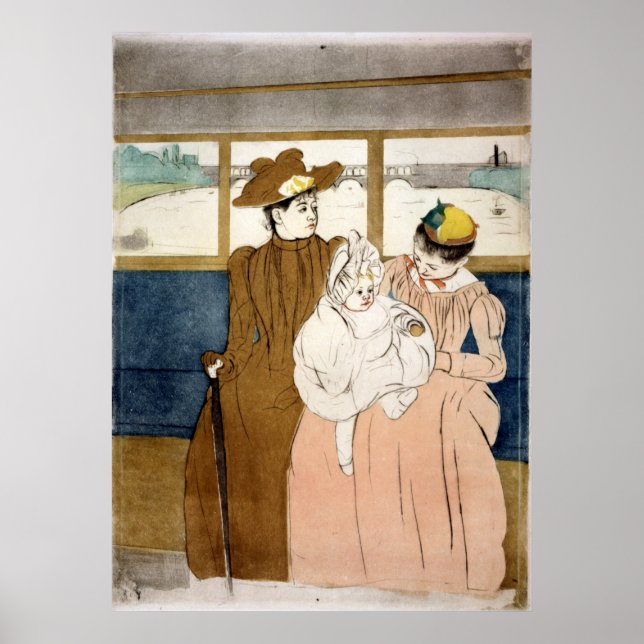 In the Omnibus - Mary Cassatt - 1891 Poster (Front)