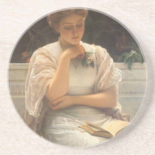 In the Orangery by Charles Edward Perugini Coaster (Front)