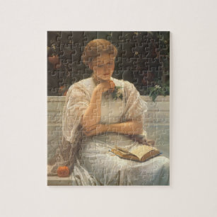 In the Orangery by Charles Edward Perugini Jigsaw Puzzle