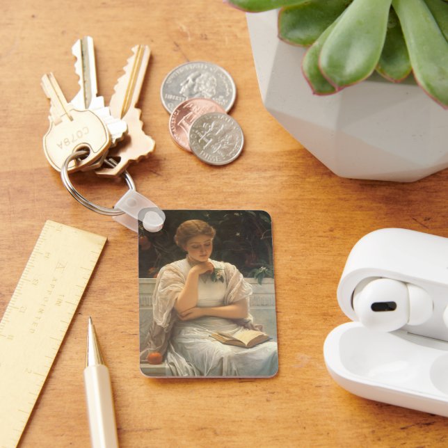 In the Orangery by Charles Edward Perugini Key Ring (Desk)