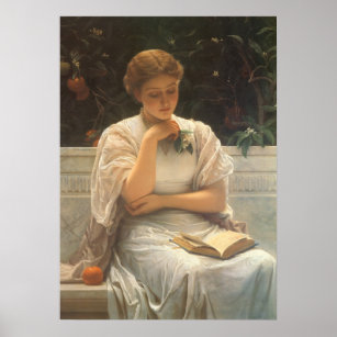 In the Orangery by Charles Edward Perugini Poster