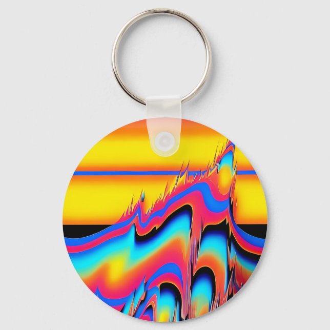 In the Panned Flash of Synthetic Forms - Ken Gauge Key Ring (Front)