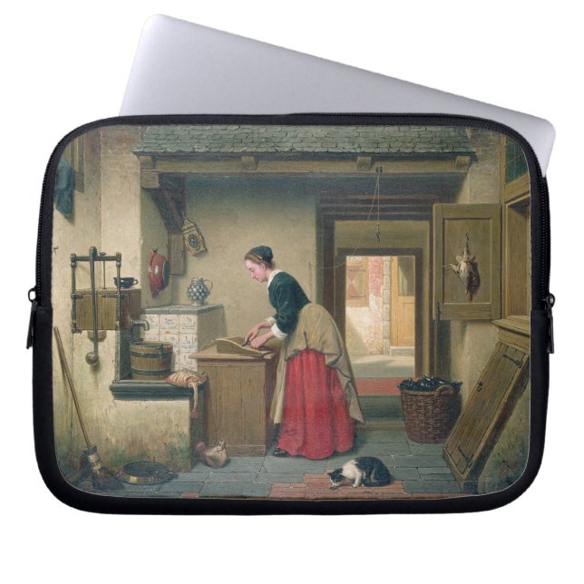 In the Pantry, 1868 (oil on panel) Laptop Sleeve (Front)