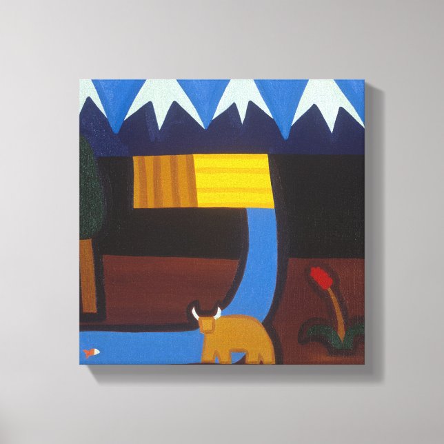 In the Peruvian Mountains 2006 Canvas Print (Front)