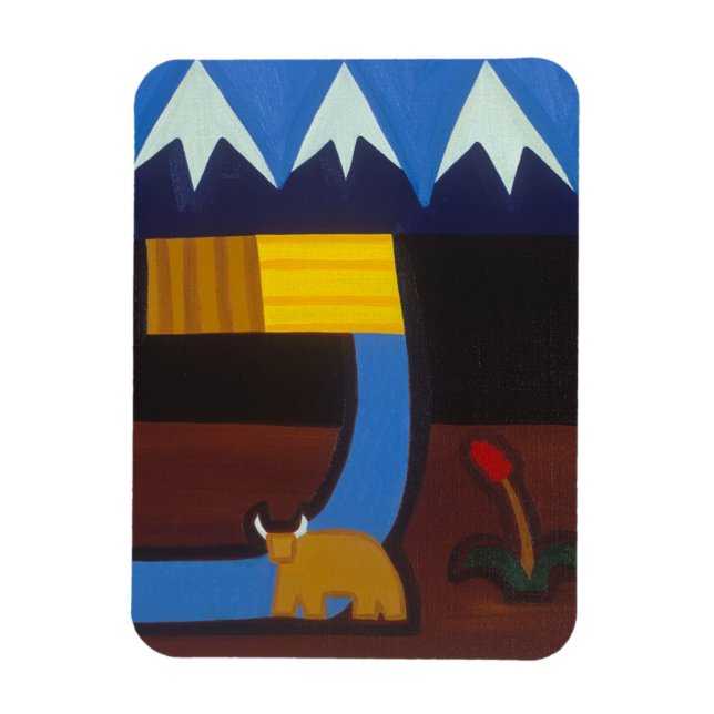 In the Peruvian Mountains 2006 Magnet (Vertical)