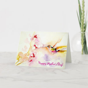 "In the Pink" Hummingbird Print Card