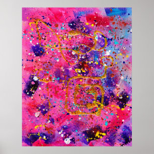 In the pink poster