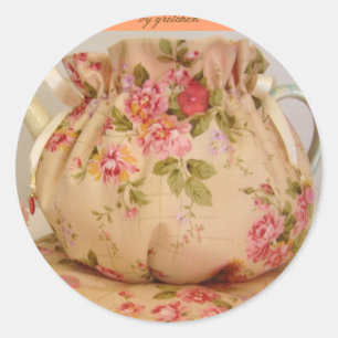 In the Pinks Tea Cosy  2 Stickers