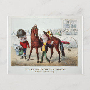 In The Pools 1876 Postcard