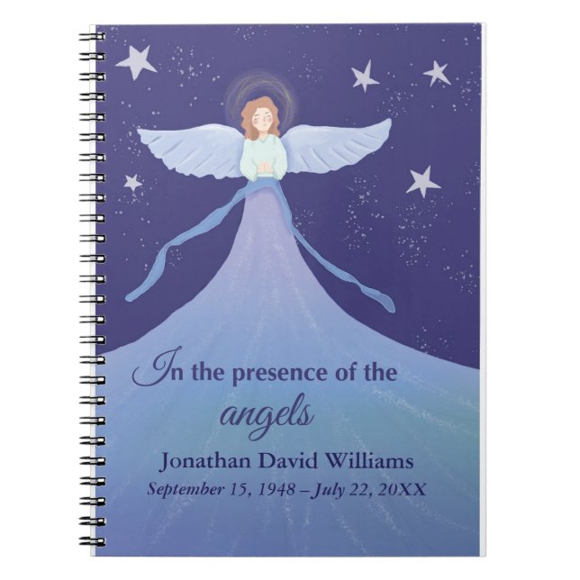 In the Presence of the Angels – Heavenly Remembran Notebook (Front)