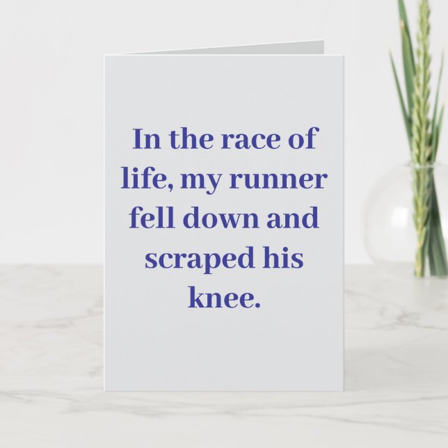 In the race of life... #1 card (Front)