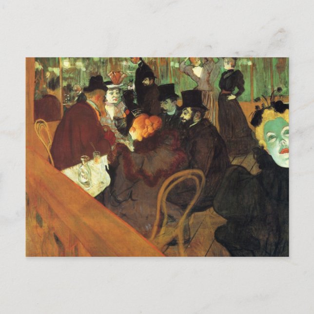 In the Rouge by Toulouse-Lautrec Postcard (Front)