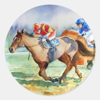 In the Running Classic Round Sticker